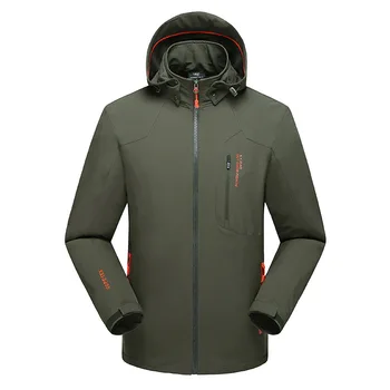 Jesenné zimné pánske, veľkosť vonkajšie camping horských vetru nepremokavá priedušná bunda soft shell s kapucňou športové kabát