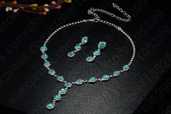 JEXXI Nový Príchod Ženy, Zásnubný Dar 925 Sterling Silver Šplhať Sky Blue (CZ Svadobné Šperky Sady Pre Ženy