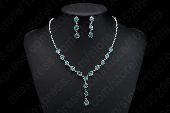 JEXXI Nový Príchod Ženy, Zásnubný Dar 925 Sterling Silver Šplhať Sky Blue (CZ Svadobné Šperky Sady Pre Ženy