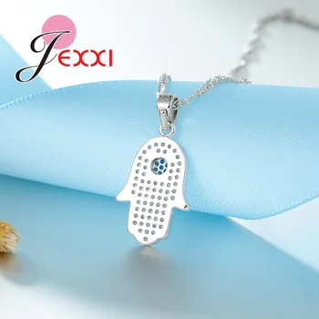 JEXXI Penguin Dizajn Ženy Cubic Zirconia Svadobné Šperky Sady 925 Sterling Silver Náušnice Prívesok Náhrdelník Nastaviť Darček