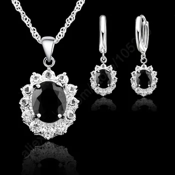 JEXXI Teplej Elegantnej Ženy, Svadobné Zapojenie Náhrdelníky Náušnice Šperky Sady 925 Sterling Silver Cubic Zirconia Crystal Dobrej Kvality