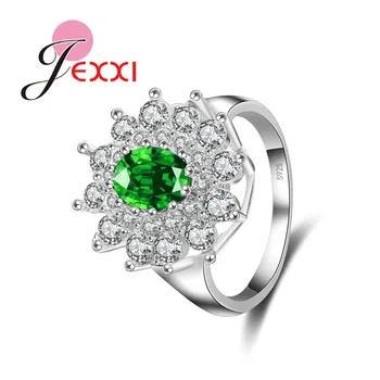JEXXI Top Predaj Nové Trendy Krúžok AAA Kubický Zirkón Značky Krúžok Módne Šperky 925 Sterling Silver Ženy, Svadobné Zásnubné Prstene