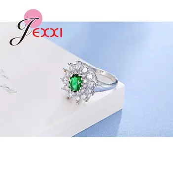 JEXXI Top Predaj Nové Trendy Krúžok AAA Kubický Zirkón Značky Krúžok Módne Šperky 925 Sterling Silver Ženy, Svadobné Zásnubné Prstene