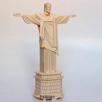 Ježiš Kristus 3D puzzle drevená hračka model hádanky, ručne montované drevené hračky pre deti darček detí, hračky