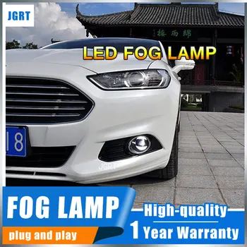 JGRT Pre Ford hmlové svetlá+LED DRL+turnsignal svetlá Auta Styling LED Svetlá pre Denné svietenie LED hmlové svetlomety