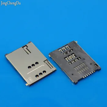 Jing Cheng Da Novej SIM Držiak pamäťovej karty 6+1 7P adaptér/konektor Pre telefón, Tablet PC, SMT Samostatne push