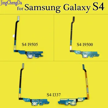 Jing Cheng Da Novú nabíjačku USB nabíjací port konektor doku Flex kábel pre Samsung GALAXY S4 I9505 I9500 I337 s Mic mikrofón