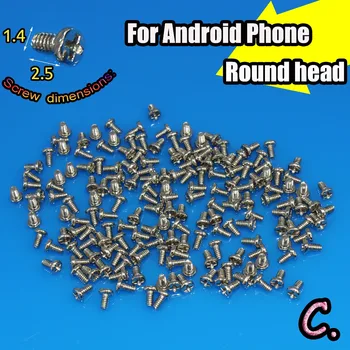 Jing Da Cheng s Plochou hlavou/roundhead Nové M1.4 Mobilný Telefón Skrutky, Nastavte pre Android Telefónu
