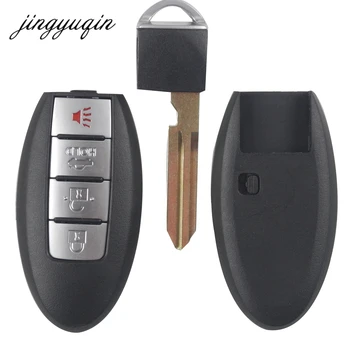 Jingyuqin Smart Card 3 4 Tlačidlo Diaľkové Tlačidlo púzdro Pre Nissan Sunny ALTIMA MAXIMÁ Murano Naopak Teana Sentra Infiniti G35 G37