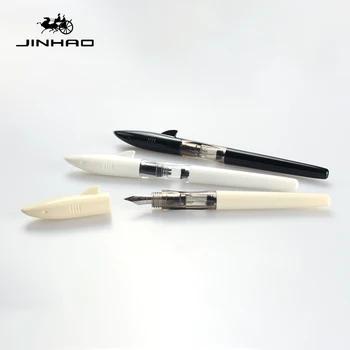 JINHAO SHAKR Série Plastové Plniace Pero 0.5/0.38 mm Chil Študent Vykonávať Kaligrafie Perá Školské potreby 12 Farieb na Výber