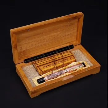 Jinhao Čínskej Tradičnej Kultúry Orientálny Drak Roller guličkové Pero s 0.7 mm Náplň Luxusné Kovové Guľôčkové s Pôvodnou Prípade