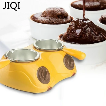 JIQI 2 hrnce Elektrické mini Čokoládové Parné čokoláda melting pot prameň Horúcej Čokolády Rozpustiť Hrniec melter Stroj chlapec dievča darček