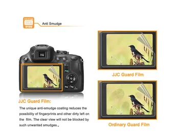 JJC LCP-LX100 LCD Stráže Film Screen Protector 2 KS Kamera Displej Kryt pre Panasonic LX100/TZ90/FZ85/TX1/Leica D-Lux (Typ 109)