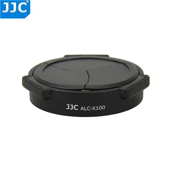 JJC Silver Black ABS Self-záchytné Automatické Otvorenie Blízkosti Auto Šošovky Pre Fujifilm FINEPIX X100 X100S X100T Fotoaparát