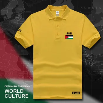 Jordánsko Jordánske polo shirts mužov krátky rukáv biele značky vytlačené pre krajiny 2017 bavlna národ tímu vlajkou nové JOR arabčina Arabské