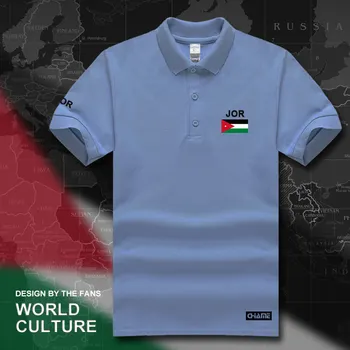 Jordánsko Jordánske polo shirts mužov krátky rukáv biele značky vytlačené pre krajiny 2017 bavlna národ tímu vlajkou nové JOR arabčina Arabské