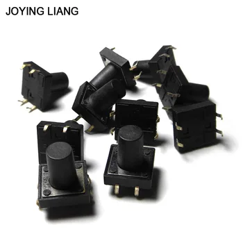 Joying Liang 10PCS/VEĽA 12*12*13mm Malé Mikro Spínač Tlačidlo Prepnúť 13mm Rukoväť Prepínač 12x12x13