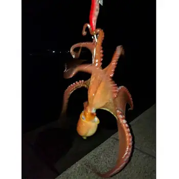 JSM 5 ks Pevného Squid háčik prípravok Láka Morský Rybolov Umelé Návnady Dreva Krevety Squid Rybárskeho Háčika 10 cm dĺžka