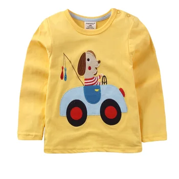 Jumpingbaby 2017 Deti, Dievčatá T-shirt Dieťa Dievča Oblečenie Detí Long Sleeve T Shirt Camiseta Roupas Infantis Menina Jeseň Kitty