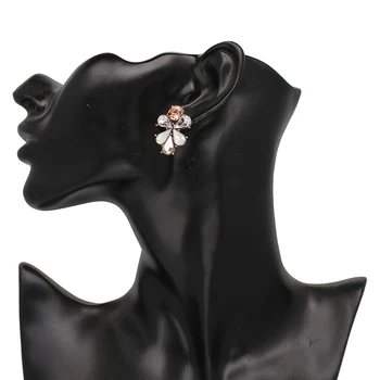 JURAN Vysokej Kvality Trendy Crystal Stud Náušnice Pre Ženy Jednoduchý Dizajn Vyhlásenie Drahokamu Elegantné Náušnice Šperky Veľkoobchod