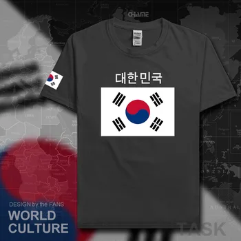 Južná Kórea Južná t shirt muž VEK 2017 dresy t-shirts národ tím tričko bavlna stretnutie topy fanúšikov tees kórejský vlajka