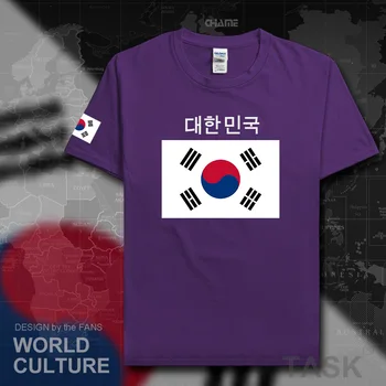 Južná Kórea Južná t shirt muž VEK 2017 dresy t-shirts národ tím tričko bavlna stretnutie topy fanúšikov tees kórejský vlajka