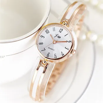 JW 2018 Ženy Zlatý Náramok, hodinky, Luxusné Značky Quartz tvorivé Hodinky Dámy Ocele Bežné Šaty náramkové hodinky Žena Hodín Hodiny