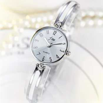 JW 2018 Ženy Zlatý Náramok, hodinky, Luxusné Značky Quartz tvorivé Hodinky Dámy Ocele Bežné Šaty náramkové hodinky Žena Hodín Hodiny