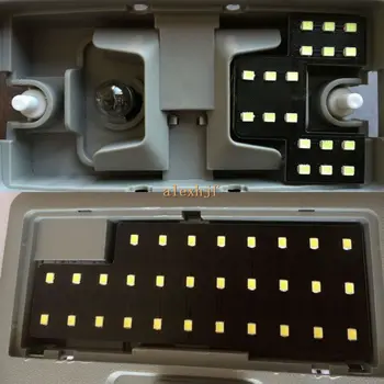 Júla Kráľ LED Interiéru Vozidla Ozdobné Svetlá na Čítanie puzdro pre Suzuki SX4, 2835 LED Čipov SMD, Biela 6000K, Vysoká svietivosť, 3ks