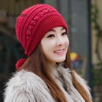 Kagenmo Zimné klobúk žena pletené klobúk jesenné a zimné móda ucho žien kaplnka pokrýva spp nové značky, ženské teplé čiapky