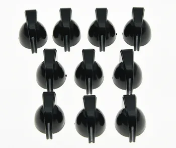 KAISH Balenie 10 Black Gitara Miniatúrne Kuracie-Vedúci Gombíky AMP Gombík Efekt Pedál Gombík