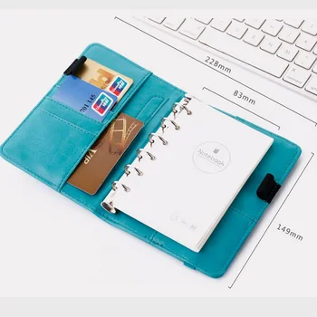 Kancelárske potreby List Pippie Notebook A6 Šesť-jamkové Dot Matrix Mriežky Notebook Multifunkčná Osobný Denník / Týždeň Plán / Program Travel