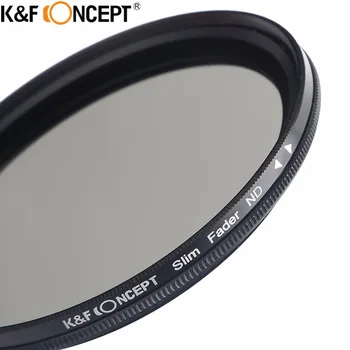 K&F KONCEPT ŽÚ2-ND400 37MM Slim Stlmovač Premennej ŽÚ2, aby ND400 Nastaviteľné ND Neutrálne Objektív Filter +Jemnou Handričkou