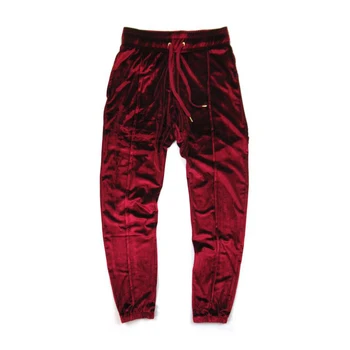 Kanye West Joggers Streetwear mužov a žien milovníkov Nohavice nadrozmerné hip hop pevné velvet voľné nohavice Plus Veľkosť S-XL