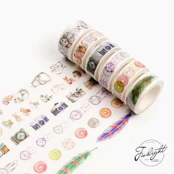 Karikatúra lásky Washi Pásky urob si sám Dekoratívne Scrapbooking plánovač maskovacia páska lepiaca páska kawaii papiernictvo 1.5/3*8m