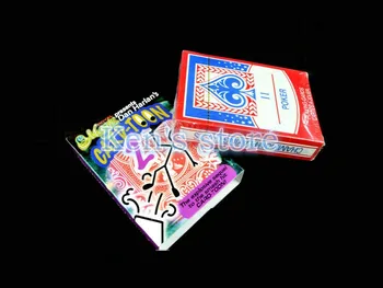 Karty-toon Cartoon Magic Karty Paluby v2 Playing Card Poker zblízka Magické Triky pre Profesionálny Kúzelník Animácie, Puzzle, Hračky