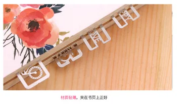 Kawaii mini zvieratá láska kovové záložky tvorivé klipy záložku Školského Úradu Dodávky Pre Knihy Darčekové kórejský papelaria