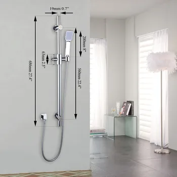 KEMAIDI Luxusné Chrome Skončil Kúpeľňa Zrážok Sprcha Set Batérie, Ručné Sprchy Hlavu Kúpeľ na Stenu Sprcha Sprej