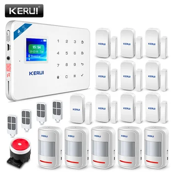 KERUI W18 Bezdrôtové Wifi, GSM IOS/Android APP Control Systém proti Vlámaniu, ruský/anglický Hlas Home Security Alarm