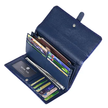 KEVIN YUN Luxusné Módne Ženy peňaženky dlho patent kožené peňaženky, kabelky lady spojka serpentine