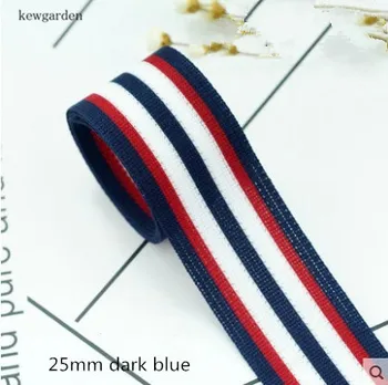 Kewgarden 25 mm 2,5 cm Prúžok Pásky, Ručné Pásky Saténová Stuha DIY Luk Príslušenstvo Riband 5m /veľa