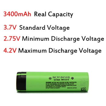 KingWei 10 ks Hot Predaj pre Panasonic vysoká kapacita li ion batéria, 3,7 V 3400mah nabíjateľná batéria 18650