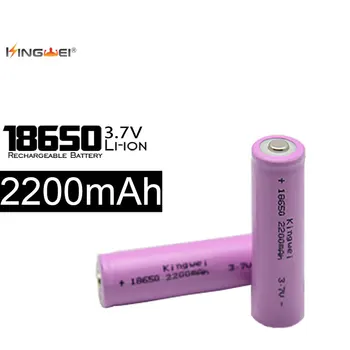 KingWei 4 X 18650 Batéria 3,7 V 2200mAh Nabíjateľná Li-ion Batéria pre Led Baterka Hračky, Fotoaparáty Baterias litio