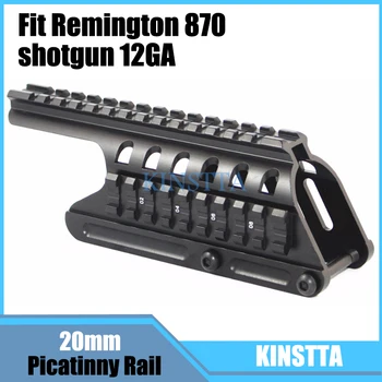 KINSTTA Taktické 20 mm Dvojité Picatinny Rail Mount Systém vhodný Pre Remington 870 RM870 Brokovnice 12 Ga. Rozsah pôsobnosti