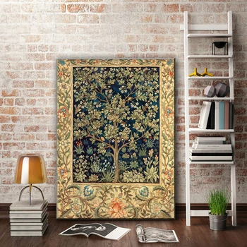 Klasická európe barokové umenie kvet scenérie plátno potlače olejomaľba tlačené na plátno obývacia izba dekorácie obrázok
