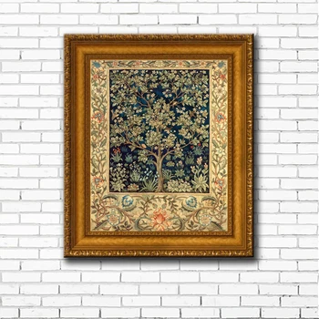 Klasická európe barokové umenie kvet scenérie plátno potlače olejomaľba tlačené na plátno obývacia izba dekorácie obrázok