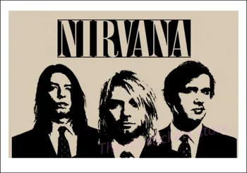 Klasická hudba Plagáty Kurt Cobain/Nirvana frontman / rock vintage poster / retro kraft plagáty bar dekoratívne maľby/5065