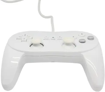 Klasické Káblové Herný Ovládač Remote Pro Gamepad Šok Pre Nintendo Wii