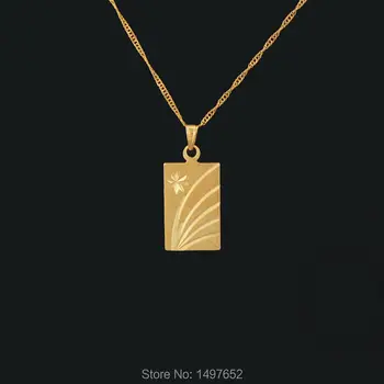 Klasické Prívesok / Zlatá Farba Módne Šperky kocka Prívesok Náhrdelník Veľkoobchod Islam Žien/Mužov Darček
