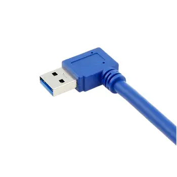 Koleno USB3.0 samec na verejných mobilných pevného disku, dátový riadok ľavej a pravej ohýbanie strane linky 30 CM 50 CM